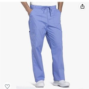 Cherokee Men Scrubs Pant Workwear Professionals Tapered Leg Fly Front Cargo